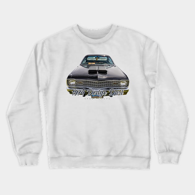 1974 Dodge Dart Sport Coupe Crewneck Sweatshirt by Gestalt Imagery